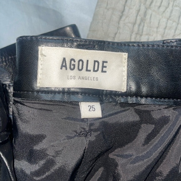 Agolde Recycled Leather Pants size 25 - Picture 3 of 3